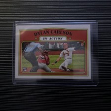 2021 Topps Heritage - In Action Dylan Carlson #296 (RC)