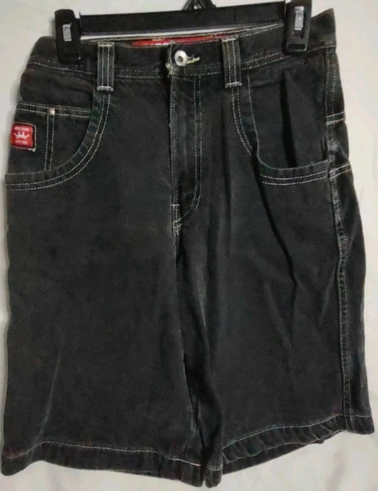 Винтажный Jnco Jean шорты молодежи мальчиков размер 14 Tiger карман Y2K ретро Skater Jorts - Изображение 2 из 4