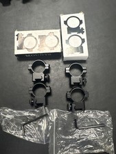 FOUR1 INCH MATTE MEDIUM SCOPE RINGS Weaver base, NEW, BOX