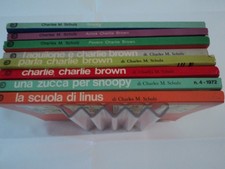Lotto 8 volumi a fumetti PEANUTS Rizzoli Milano Libri Charles M. Schultz