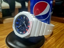 Casio G-Shock GMA-S2100BA-2ER Custom Mod Casioak Pepsi PepsiOak Rare 42mm ga2100