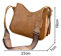 Damen Frauen Handtasche Tasche Schultertasche Lederoptik Braun UmhäNgetasche