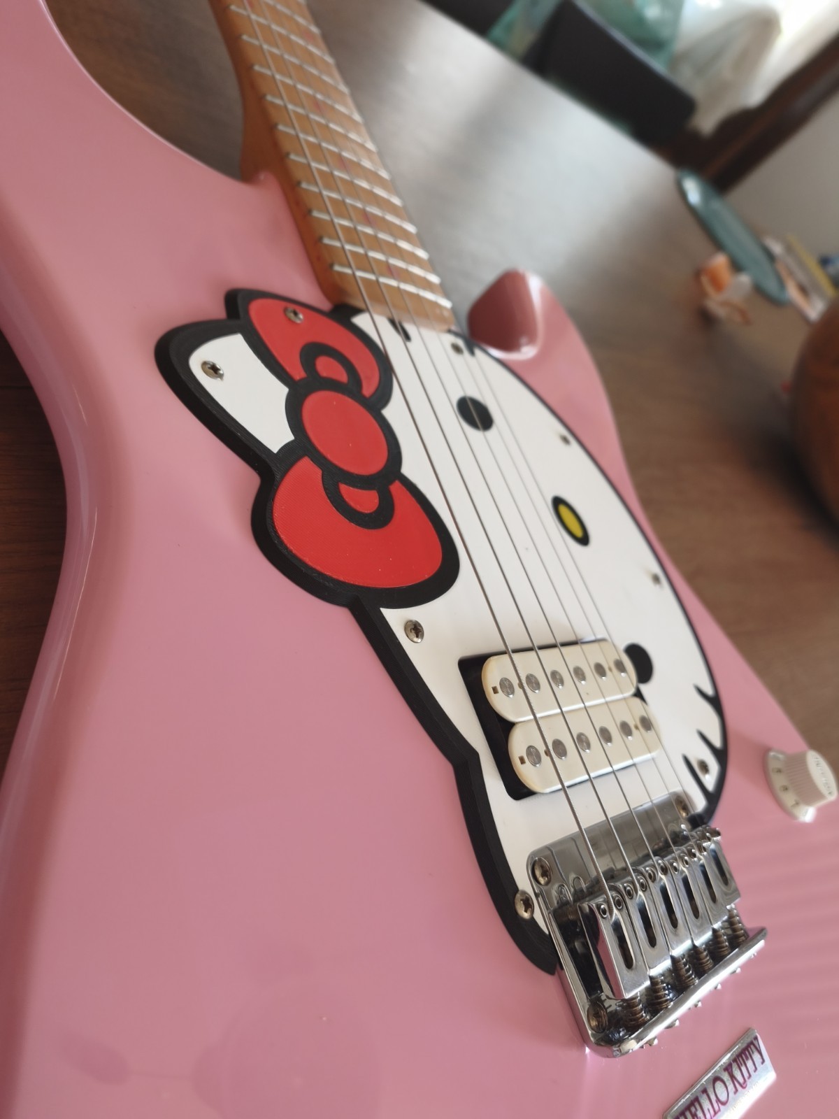 Electric Guitar Stratocaster Squier × HELLO KITTY Black 2006 Fender