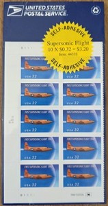 USPS Stamps Supersonic Flight 32c Sealed Set of 10 item 4433S