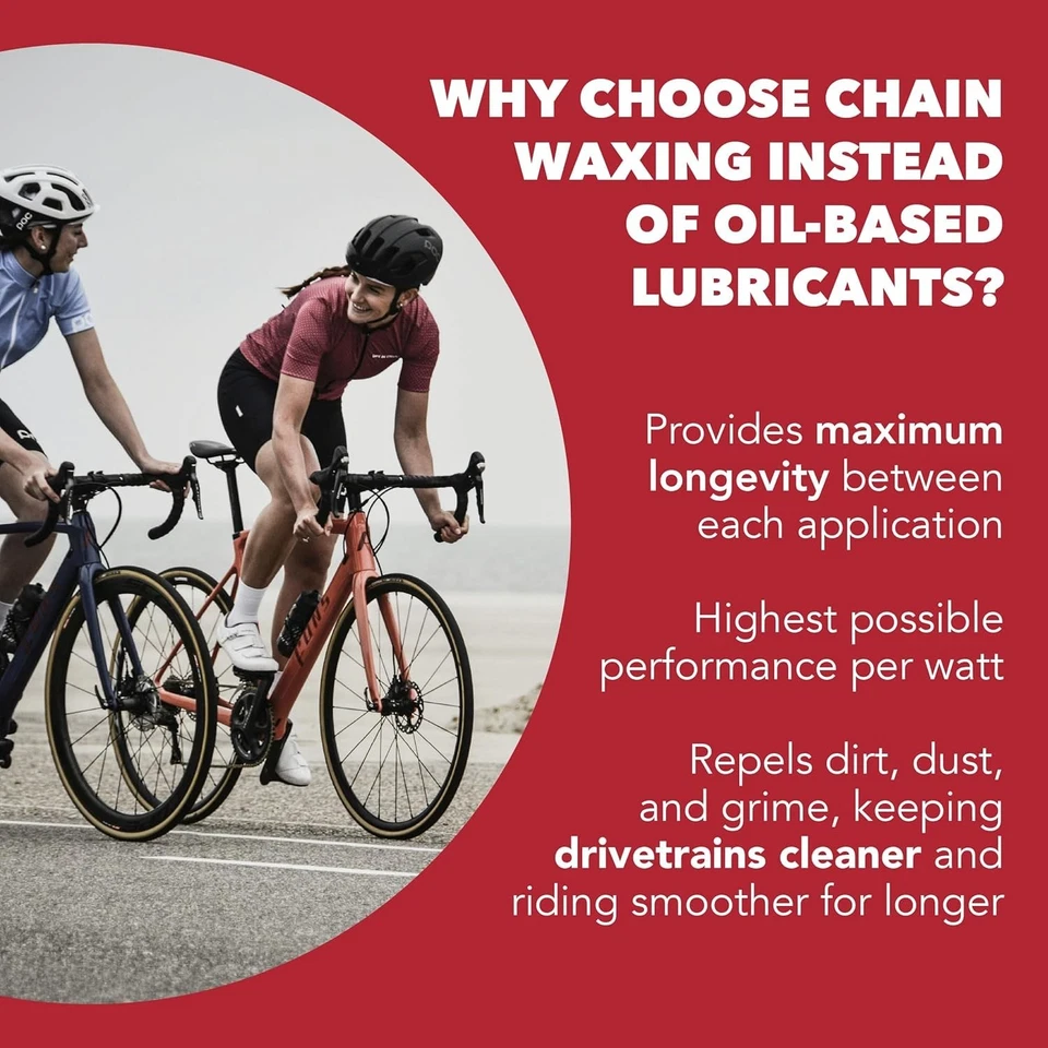 Tira de astillas de cera de fusión en caliente desengrasante para cadenas de bicicletas | 6 canales individuales... Foto 3 de 4
