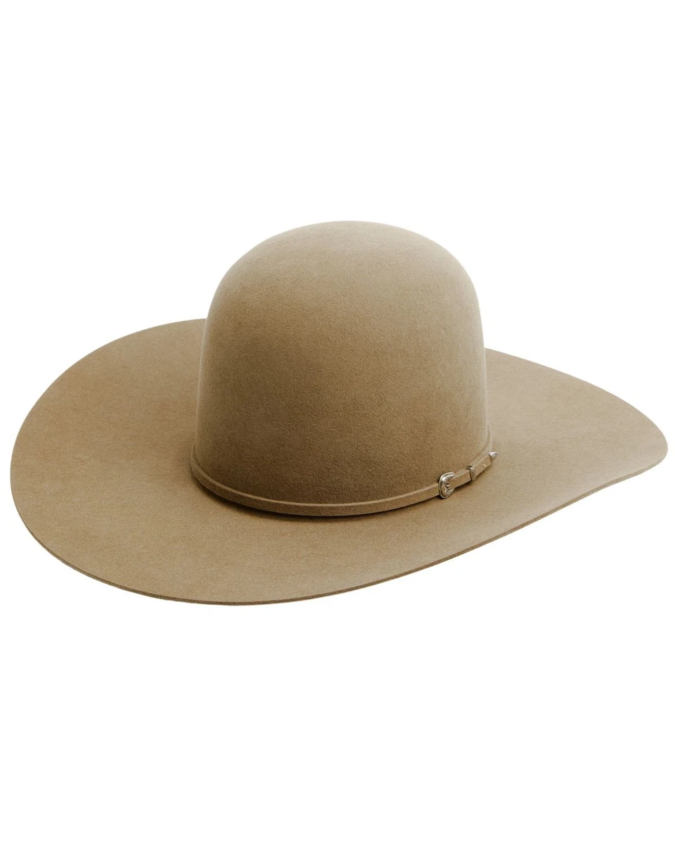 Open Crown Cowboy Hat Vintage SF Green Straw Natural Tan Woven Lightweight open crown hat products for sale | eBay main image 4