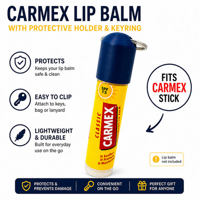 Lippenbalsam Halter Schlüsselanhänger passend für Carmex Stick 3D gedruckt PLA Etui