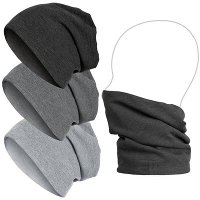 Urban Classics Rib 2in1 Slouch Beanie - Scarf Neckwarmer