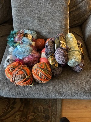 Collection Of Assorted Various Knitting Yarns Lot Of 20 
