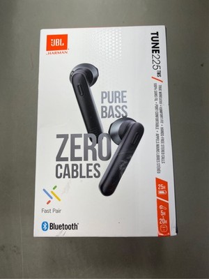 JBL Tune 225TWS True Wireless Earbud Headphones - Pure Bass Sound, Black