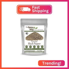 The Spice Way Ground Black Pepper - 8 oz Fine Ground Pepper - Black Pepper Powde