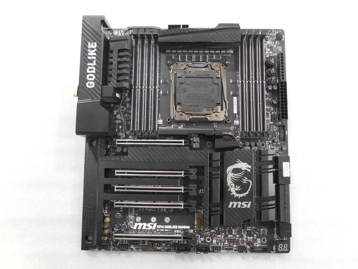 MSI X99A GODLIKE GAMING Motherboard No I/O or Accessories