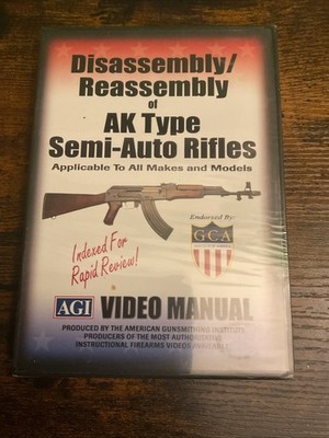 AGI Disassembly/ Reassembly of AK Type Semi Auto Rifles DVD Course # 7054 New!