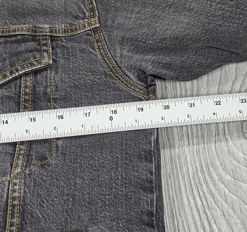 Chubbies Men's Fade Gray Denim Sherpa Black Lined Trucker Jacket Pockets Size M image 18