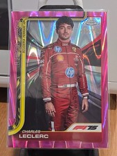 2025 F1 Topps Chrome Charles Leclerc Pink Raywave 232/250 Refractor Ferrari New