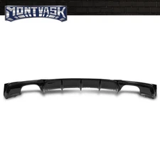 Rear Bumper Diffuser Lip Quad Exhaust Fit For 2012-2018 BMW F30 F31 M-Sport