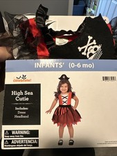 Halloween Costume Infant Girl High Seas Cutie Pirate 0-6 Months