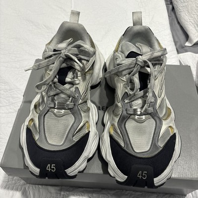 Size 12 - Balenciaga Cargo Sneaker Worn-Out - White Black for sale