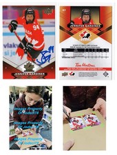 Jenn Gardiner Signed 2026 Tim Hortons Team Canada Olympics On Card Auto PROOF A