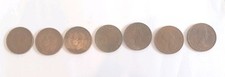Half Penny Bundle British Coins 1942,1944,1950,1952,1954,1965,1965