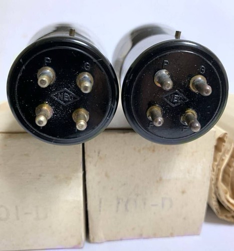 Coppia tubi aspirazione NEC 101D vintage Nippon elettrici 1950 testati Giappone FedEx MG01 - Foto 3 di 8