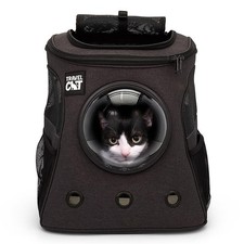 Cat Carrier Backpack Bubble Window Airline Approved Travel Charcoal Space Small