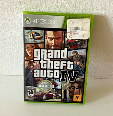 Rockstar Games Grand Theft Auto IV GTA 4 Xbox 360 M NTSC-U/C Map 2008