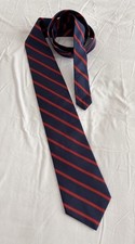 USMC United States Marine Corps Regimental Stripe Silk Necktie Ties Of Honor EGA