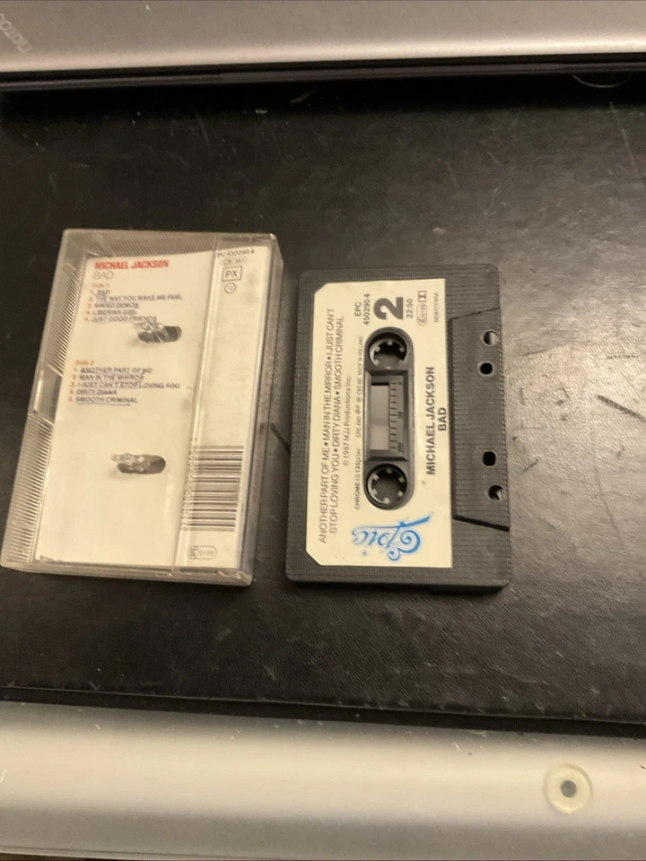 Michael Jackson Bad MC  Cassette Tape Epc4502904 - Immagine 2 di 2