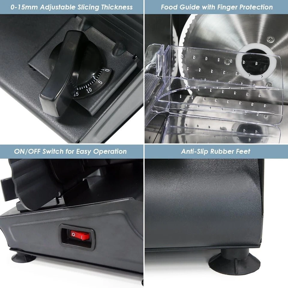 Rebanadora elétrica para iambres com rebanadas ajustáveis - Imagem 4 de 4