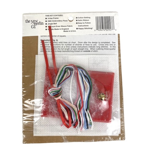Cross Stitch Kits Set 4 Bucilla Santa Collage New Berlin Ornaments New Sealed - Picture 6 of 11