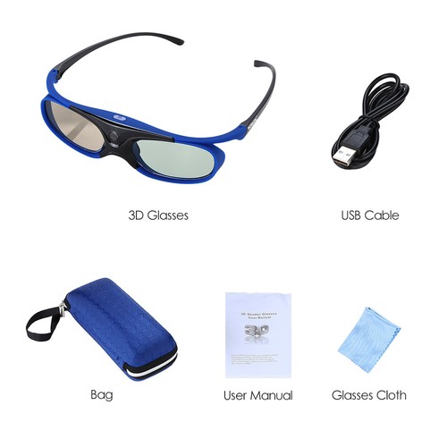 Active Shutter 3D Glasses Rechargeable 144Hz for All DLP-Link 3D Projectors BenQ - Bild 9 von 17