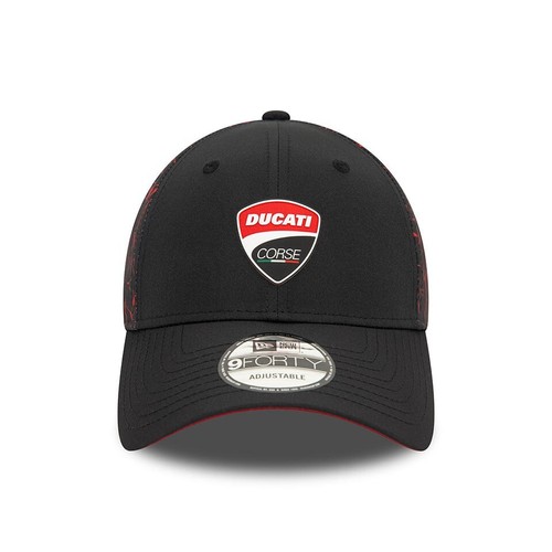 New Era 9FORTY Motorcycle Collection DUCATI Crinkle 2-Tone Black - Picture 2 of 5