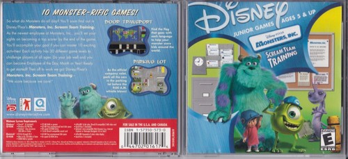 Vintage Disney Junior Monsters, Inc.: Scream Team Training (Windows/Mac, 2001) - Picture 2 of 2