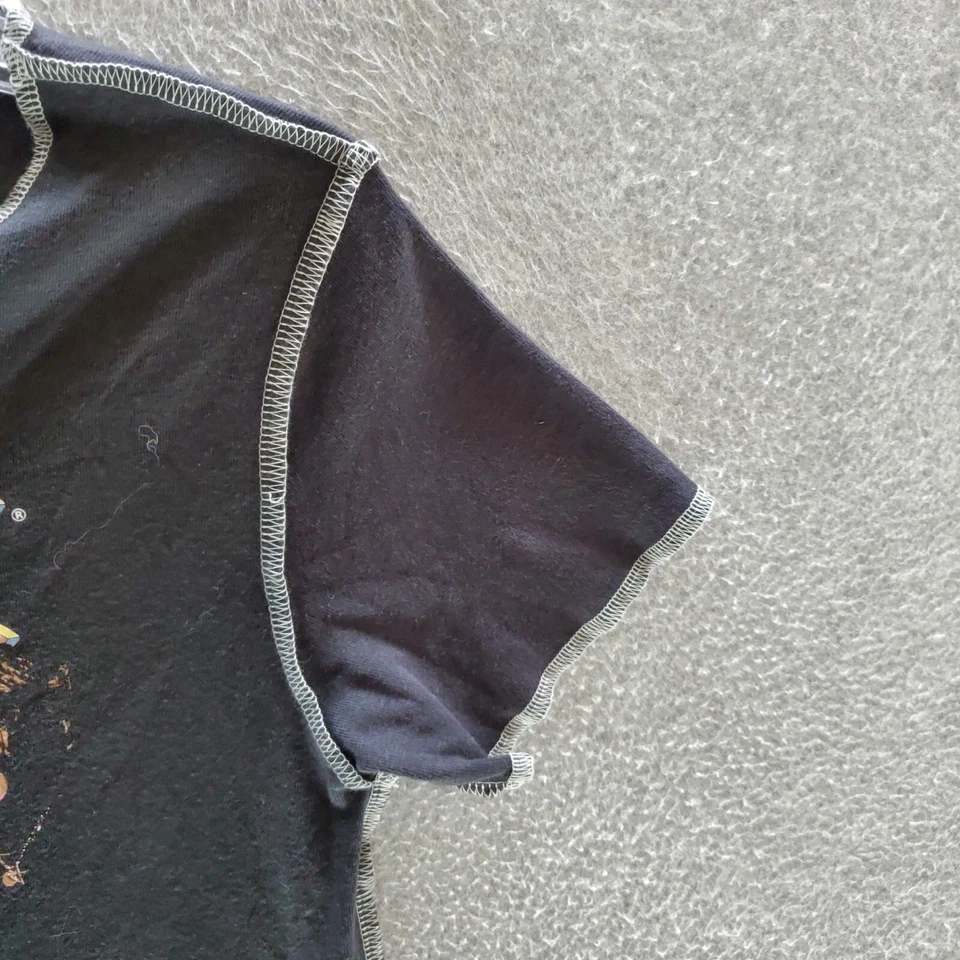 ACDC женщин верхний средний черный футболка укороченный шоссе в ад графический футболка - Изображение 3 из 4