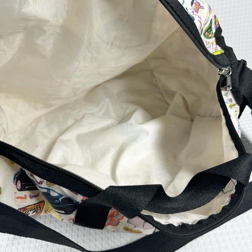 Borsone LeSportsac Sara Schwartz Girly Large Deluxe Weekender USA leggi - Foto 10 di 23