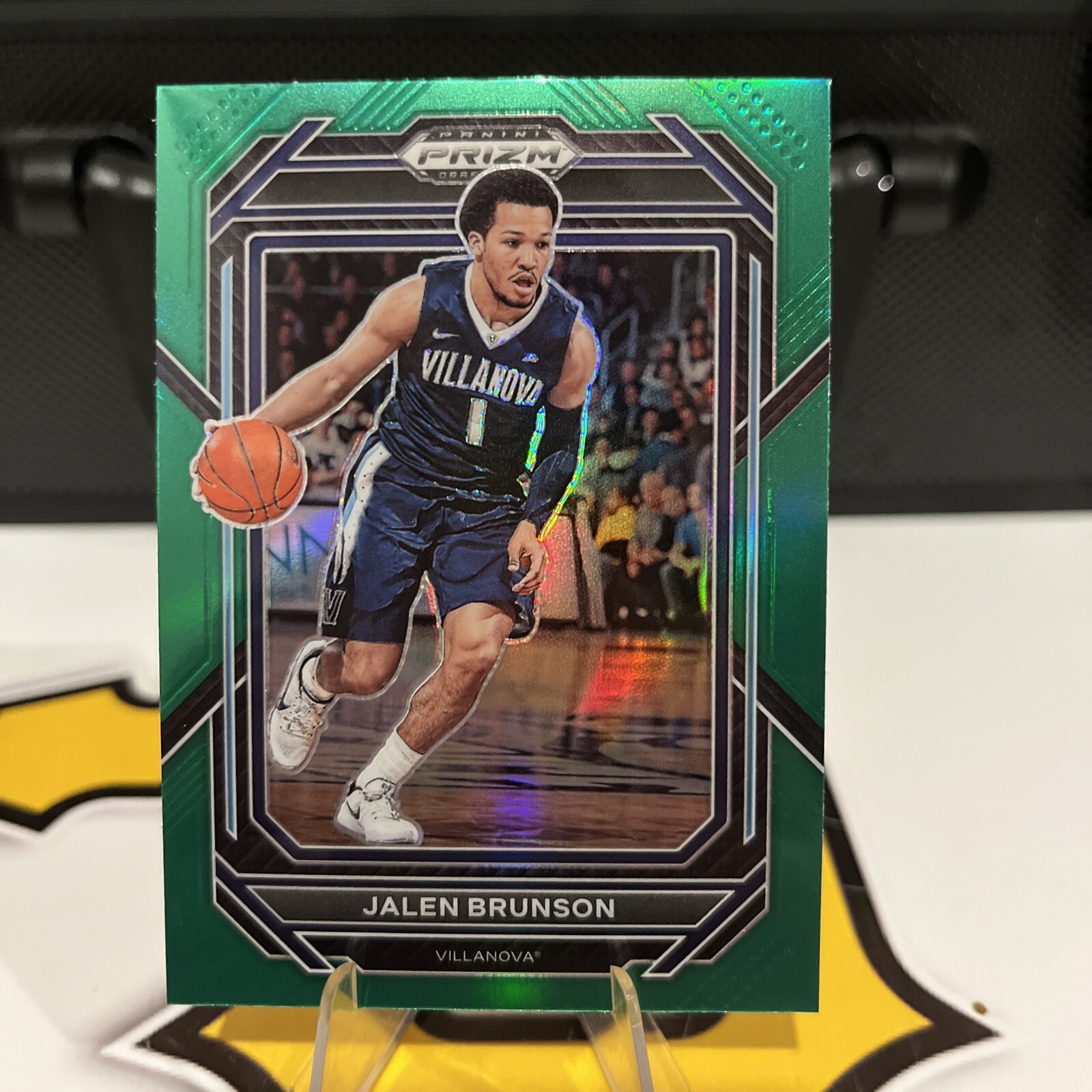 2023-24 Panini Prizm Draft Picks - Green Prizm #87 Jalen Brunson
