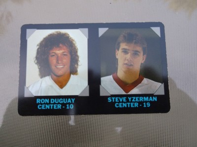 1985 86 7 11 nhl credit card detroit red wings steve yzerman ron duguay ebay 1985 86 7 11