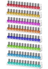 Cerpourt 8 Pack Wall Mounted Shelf,Clear Acrylic Nail Polish Organizer