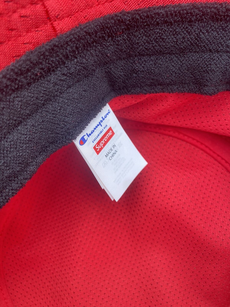 Supreme x Champion Mesh Crusher Bucket Hat L/XL Red | eBay Supreme x Champion Mesh Crusher Bucket Hat L/XL Red | eBay