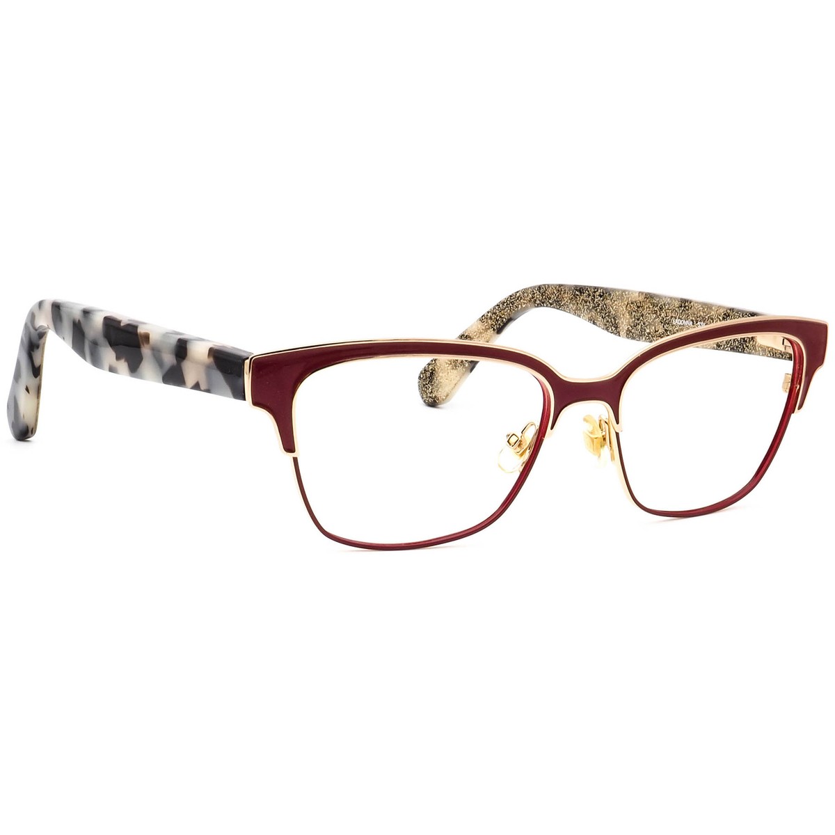 Kate Spade Eyeglasses Ladonna S3X Burgundy Gold/Havana  display picture 2