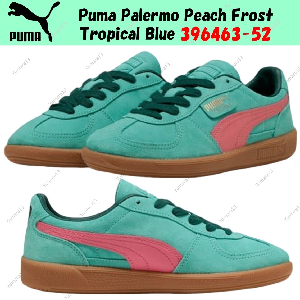 スニーカー ^PUMA^ Palermo Jadefrost Precipier 39646318 396463-18 Icse2014Shops - 18 Fresh Jade Frost Pear Gum - Day 16 Puma