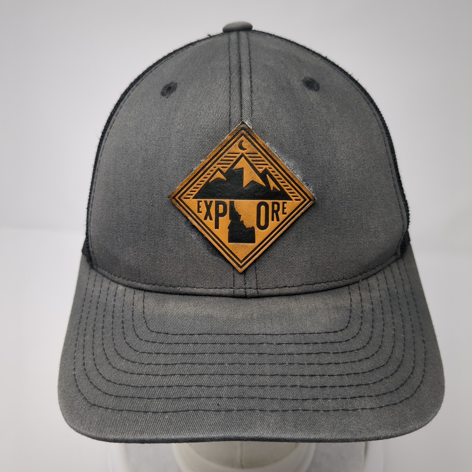 Explore Idaho Patch Snapback Trucker Hat Gray One… - image 2