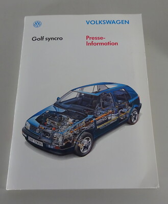 Press kit VW Golf 3 / III Syncro All-wheel drive Stand 01/1993
