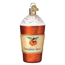Old World Christmas Ornaments Pumpkin Spice Latte Glass Blown Ornaments for C...