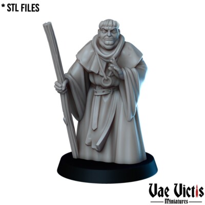 Friar Human priest Miniature DnD D&D Pathfinder RPG