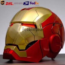 Golden Ver. AUTOKING MK5 1:1 Iron Man Helmet Wearable Voice-control Mask Cosplay