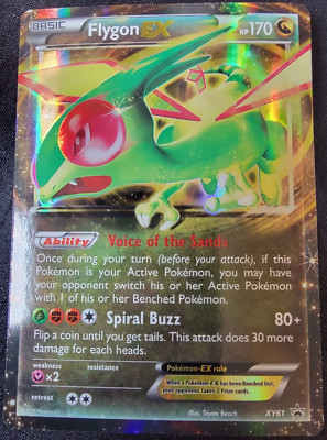 Holo Foil Flygon EX # XY61 XY Black Star Promo Set Pokemon Trading Cards PL