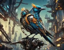 Robotic bird Digital Image Wallpaper Photo Background Art Desktop Picture