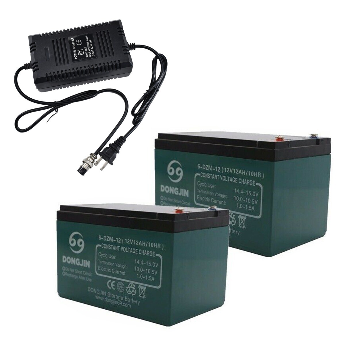 Batteria Al Piombo 12V 12Ah (6-DZM-12) Per Scooter, Quad, E-bike E Mobility – Dimensioni 150x100x95mm - Foto 2